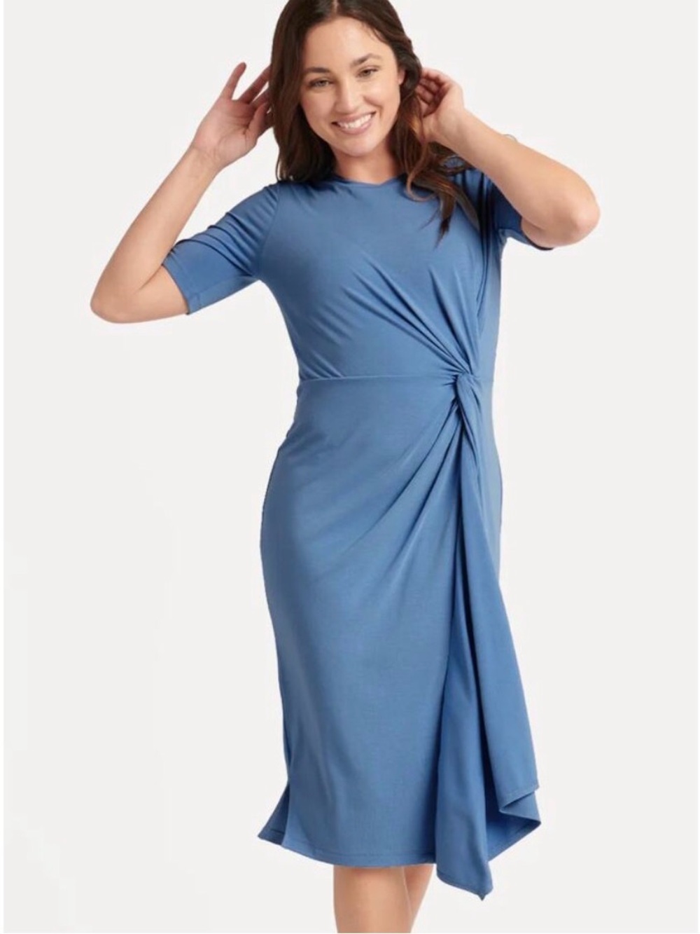 BETABRAND Knot Jersey Dress Sz S